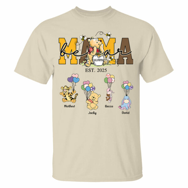 Mama Bear - Personalized Shirt Gift For Mom Tu24 - Image 9