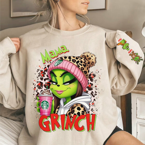 Mama Christmas Hoodie Personalized With Babies And Names - Personalized Shirt For Mom