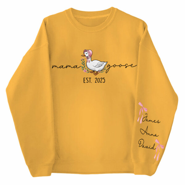 Mama Goose, Mama Silly Goose - Personalized Vintage Mama Goose Shirt - Image 13