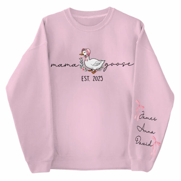 Mama Goose, Mama Silly Goose - Personalized Vintage Mama Goose Shirt - Image 9
