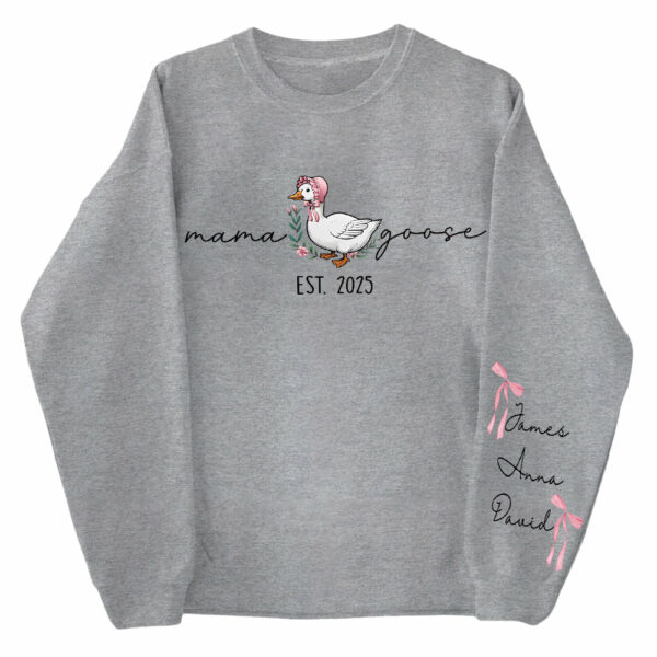 Mama Goose, Mama Silly Goose - Personalized Vintage Mama Goose Shirt - Image 7