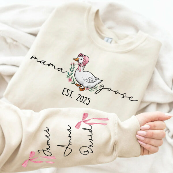 Mama Goose, Mama Silly Goose - Personalized Vintage Mama Goose Shirt