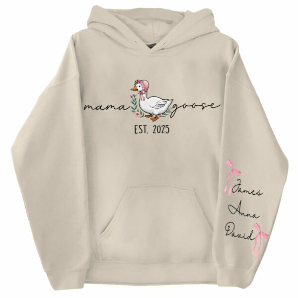 Mama Goose, Mama Silly Goose - Personalized Vintage Mama Goose Shirt - Image 6