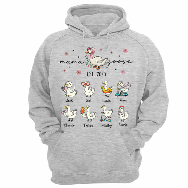 Mama Goose, Mama Silly Goose Shirt - Personalized Vintage Mama Goose Shirt Tu24 - Image 11