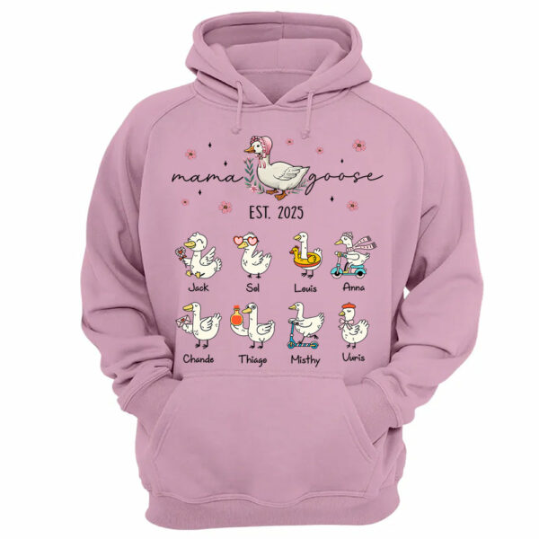 Mama Goose, Mama Silly Goose Shirt - Personalized Vintage Mama Goose Shirt Tu24 - Image 13
