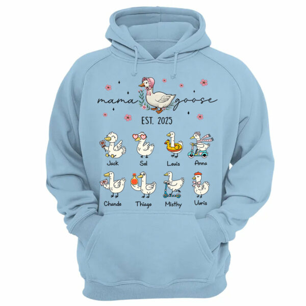 Mama Goose, Mama Silly Goose Shirt - Personalized Vintage Mama Goose Shirt Tu24 - Image 12