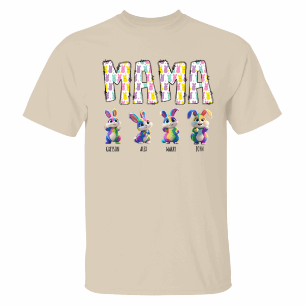 Mama Pepes - Personalized Grandma's Peeps Easter Day Shirt - Image 3