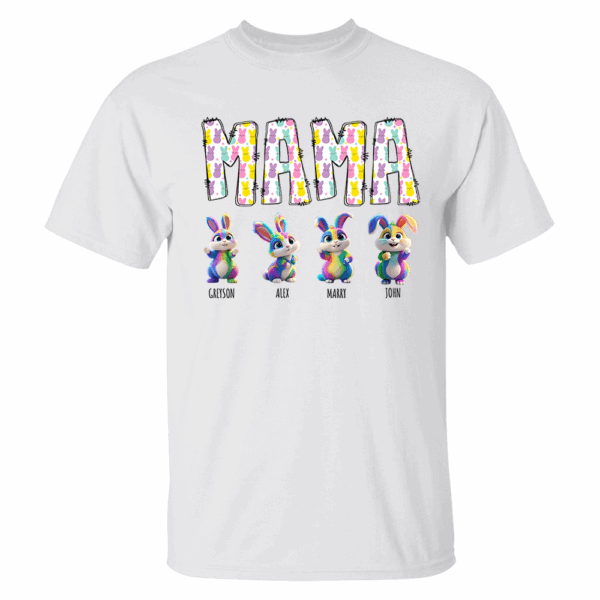 Mama Pepes - Personalized Grandma's Peeps Easter Day Shirt - Image 2
