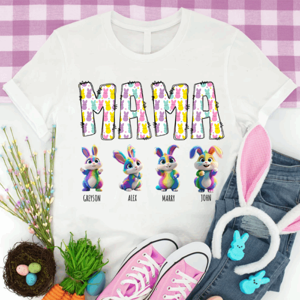 Mama Pepes - Personalized Grandma's Peeps Easter Day Shirt