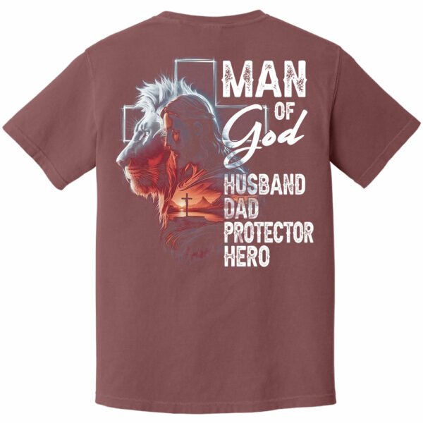 Man Of God Husband Dad Protector Hero, Personalized Shirt Gift For Dad, Father's Day Gift Do98 - Image 12