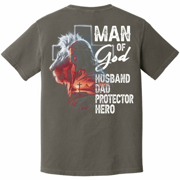 Man Of God Husband Dad Protector Hero, Personalized Shirt Gift For Dad, Father's Day Gift Do98 - Image 14