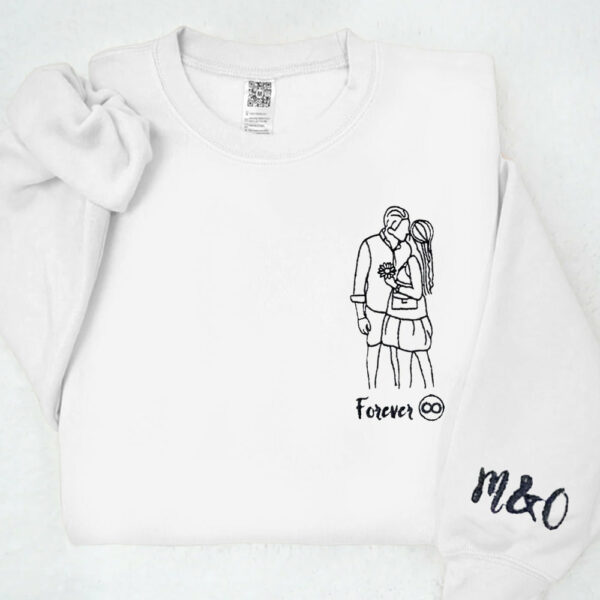 Matching Sweatshirts for Couples Custom Embroidered Sweaters Best Gift Idea for Him Her Girlfriend Boyfriend - Image 7