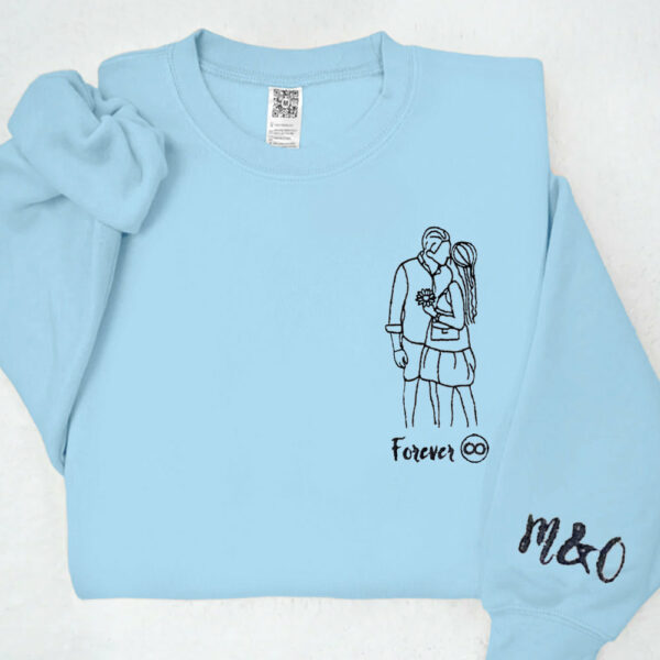 Matching Sweatshirts for Couples Custom Embroidered Sweaters Best Gift Idea for Him Her Girlfriend Boyfriend - Image 10