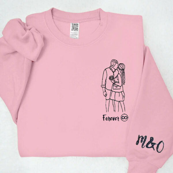 Matching Sweatshirts for Couples Custom Embroidered Sweaters Best Gift Idea for Him Her Girlfriend Boyfriend - Image 5