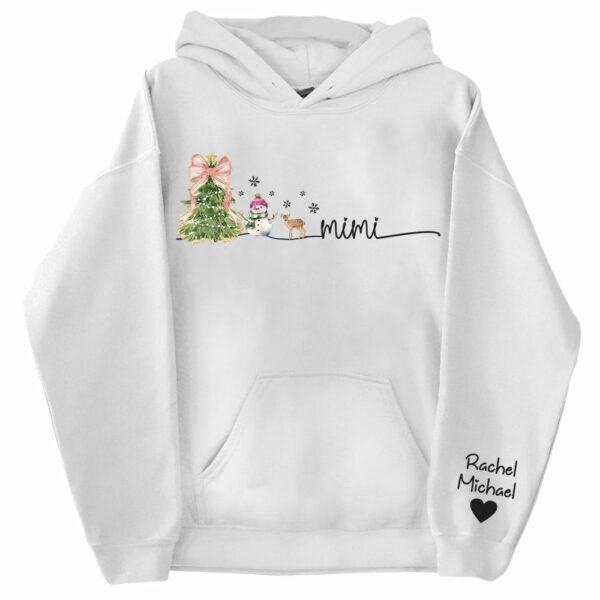 Mimi Christmas Snowman And Grandkids Sweatshirt - Personalized Family Gift For Grandma NA04 - Image 13