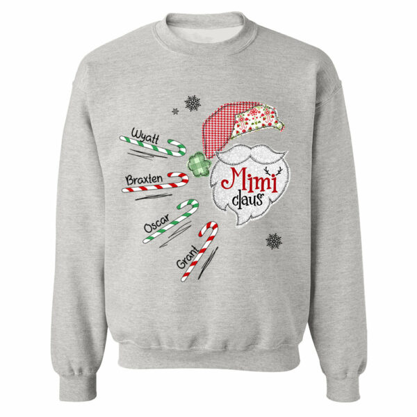 Mimi Claus Candy Cane Winter Personalized Christmas Shirt Gift - Family Best Gifts For Christmas NA04 - Image 7