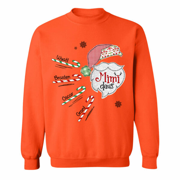 Mimi Claus Candy Cane Winter Personalized Christmas Shirt Gift - Family Best Gifts For Christmas NA04 - Image 9