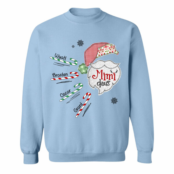 Mimi Claus Candy Cane Winter Personalized Christmas Shirt Gift - Family Best Gifts For Christmas NA04 - Image 3