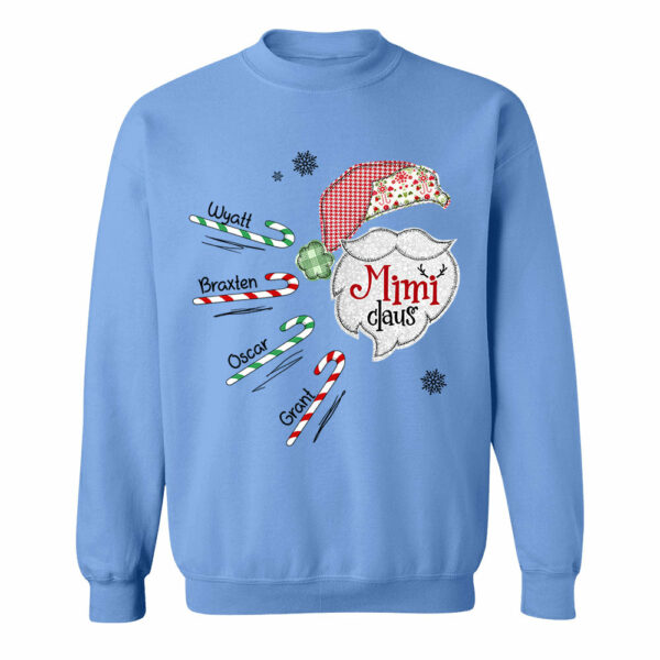 Mimi Claus Candy Cane Winter Personalized Christmas Shirt Gift - Family Best Gifts For Christmas NA04 - Image 4