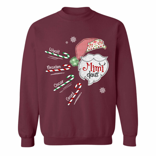 Mimi Claus Candy Cane Winter Personalized Christmas Shirt Gift - Family Best Gifts For Christmas vr2 NA04 - Image 9