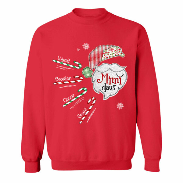 Mimi Claus Candy Cane Winter Personalized Christmas Shirt Gift - Family Best Gifts For Christmas vr2 NA04 - Image 8