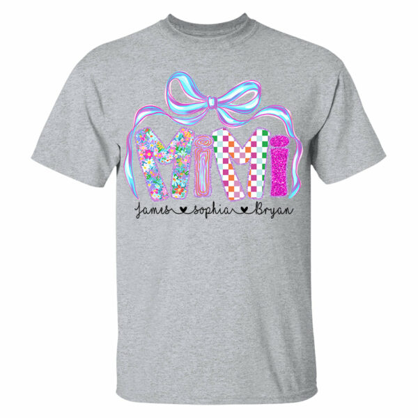 MiMi Floral, Custom Nickname & Kid Floral Shirt For Mother's Day T1807 - Image 4