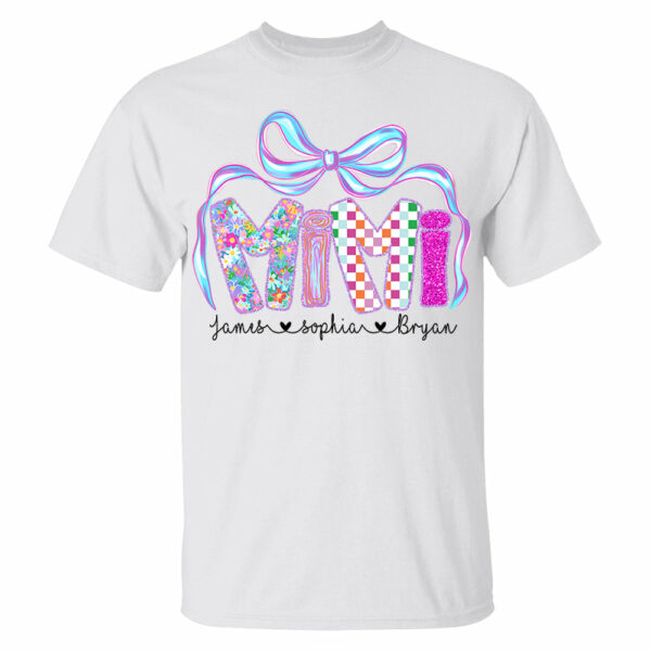 MiMi Floral, Custom Nickname & Kid Floral Shirt For Mother's Day T1807 - Image 3