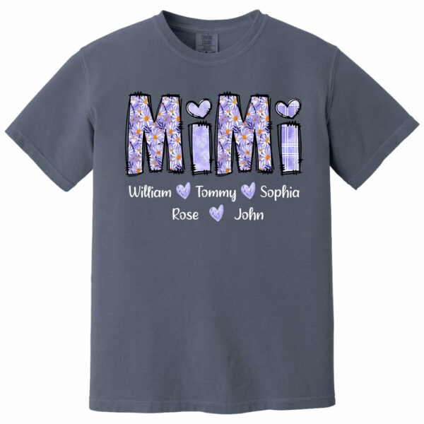 Mimi Purple Daisy - Personalized Shirt For Grandma - Image 11