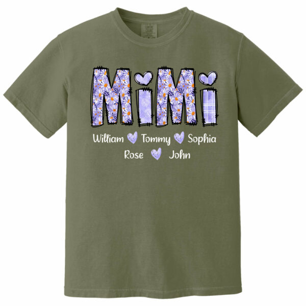 Mimi Purple Daisy - Personalized Shirt For Grandma - Image 15