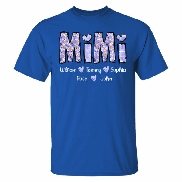 Mimi Purple Daisy - Personalized Shirt For Grandma - Image 8