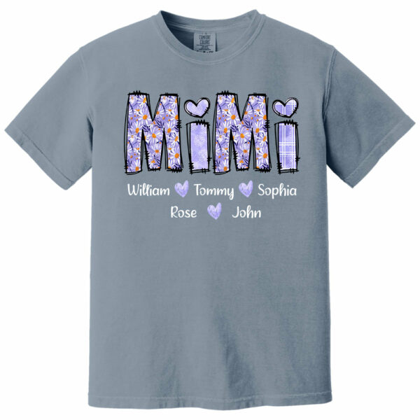 Mimi Purple Daisy - Personalized Shirt For Grandma - Image 12