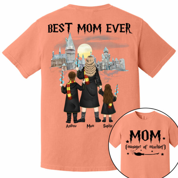 Mom Manager of Mischief, Best Mom Ever Wizard School - Personalized Shirt For Mom DO98 - Image 13