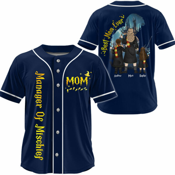 Mom Manager of Mischief, Personalized Best Mom Ever Shirt, Gift For Mom A2110 - Image 2