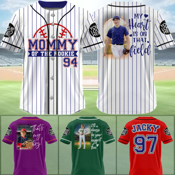 Mommy Of The Rookie, Custom Photo Baseball Game Day Baseball Jersey, Gift For Baseball Lovers A2110