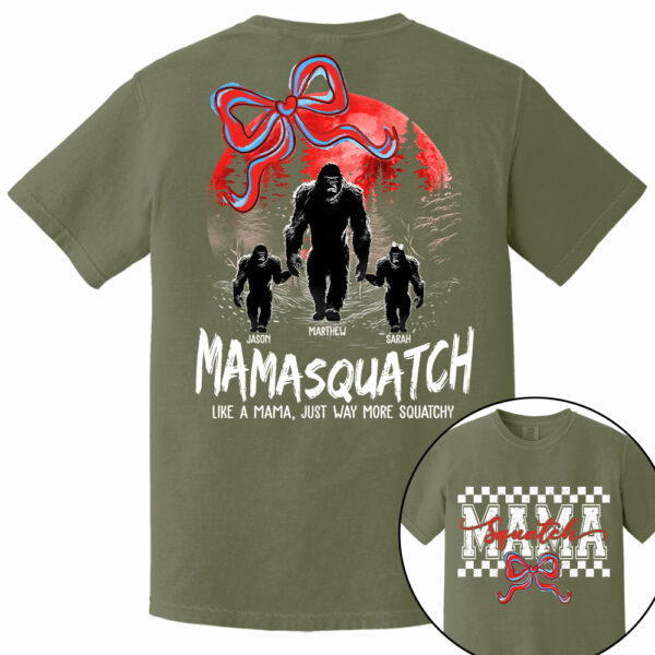 Momsquatch, Like A Grandma, Just Way More Squatchy, Bigfoot, Personalized Vintage Shirt T1807 - Image 13