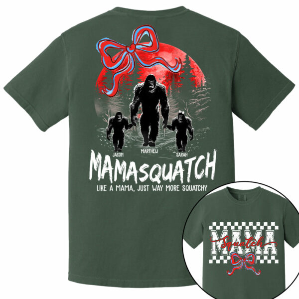 Momsquatch, Like A Grandma, Just Way More Squatchy, Bigfoot, Personalized Vintage Shirt T1807 - Image 12