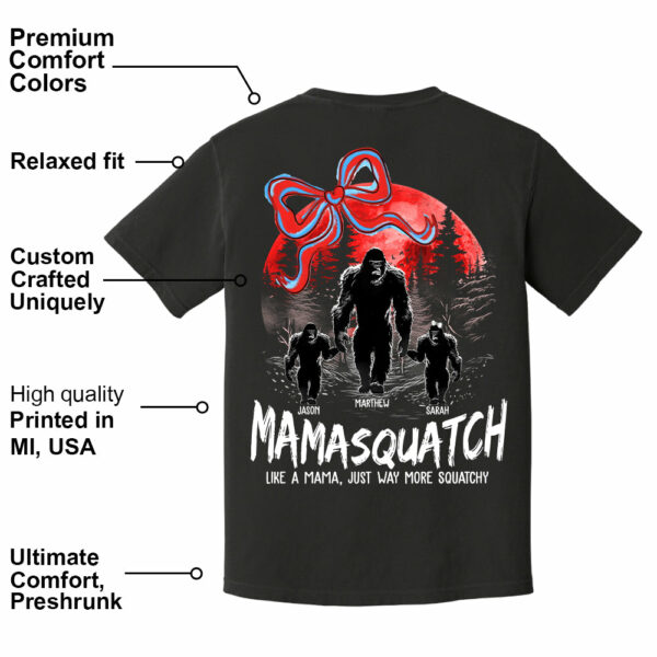 Momsquatch, Like A Grandma, Just Way More Squatchy, Bigfoot, Personalized Vintage Shirt T1807 - Image 3