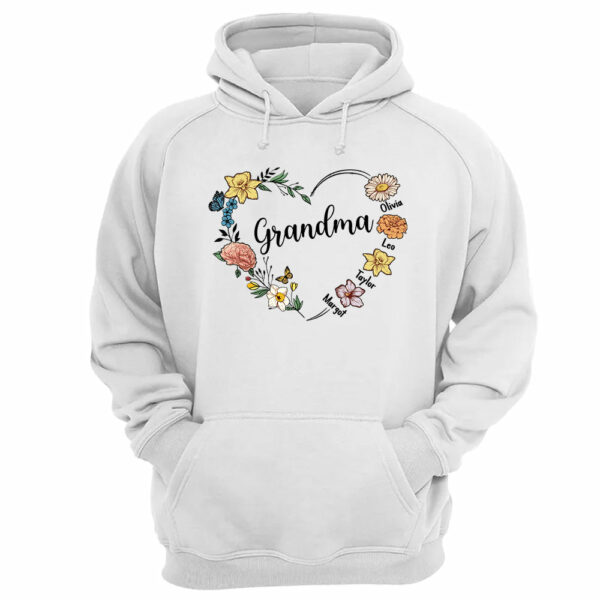 Mother's Day - Custom Grandma Birth Month Flower Shirt - Image 10