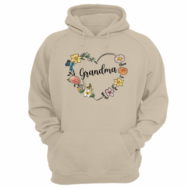 Mother's Day - Custom Grandma Birth Month Flower Shirt - Image 9