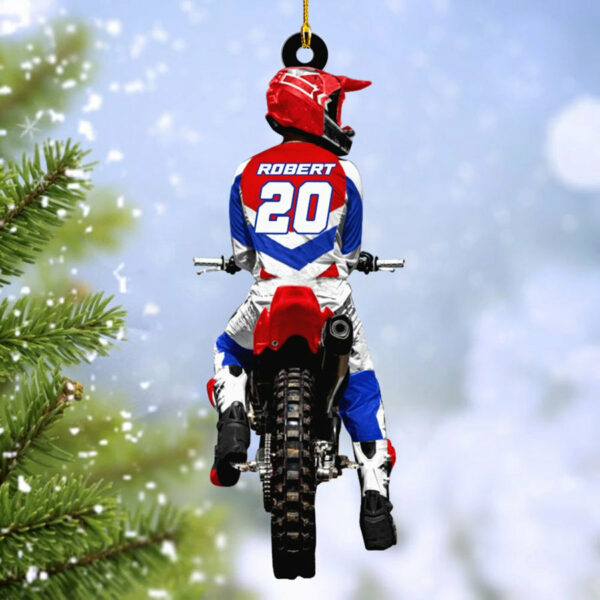 Motocross Racing Christmas Ornament Gift For Motocross Racer Gift H2511
