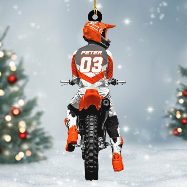 Motocross Racing Christmas Ornament Gift For Motocross Racer Gift H2511 - Image 2
