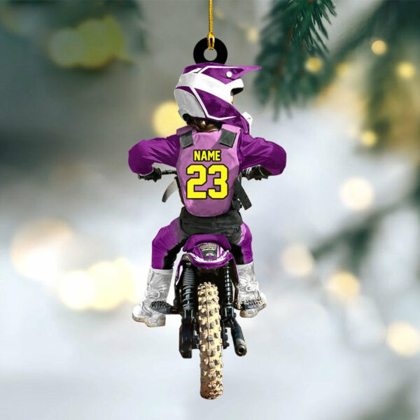Motocross Racing For Kids Christmas Ornament Gift For Your Son Daughter Motocross Racer Gift H2511 - Image 3