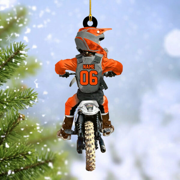 Motocross Racing For Kids Christmas Ornament Gift For Your Son Daughter Motocross Racer Gift H2511 - Image 6
