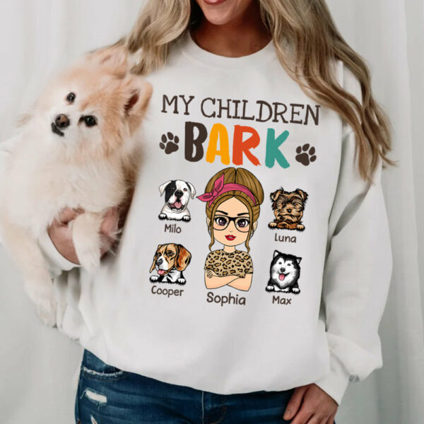 My Children Bark Personalized Shirt For Dog Mom Cute Gift For Dog Lovers H2511 - Image 6