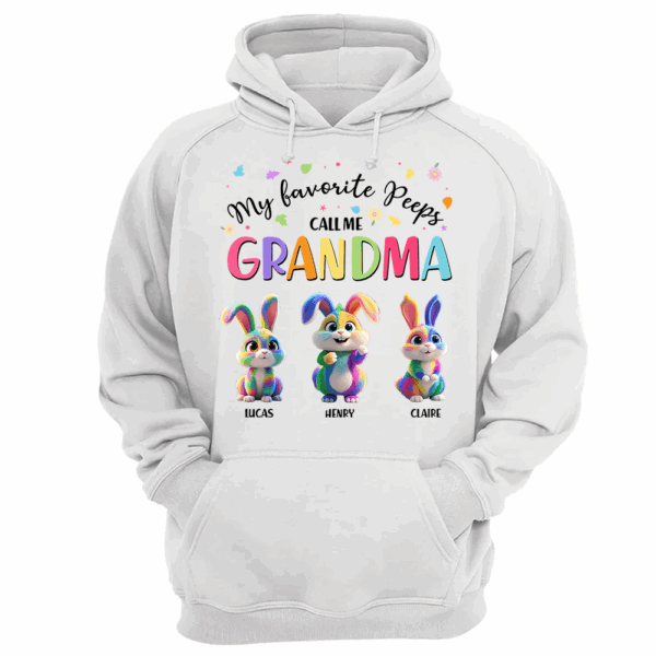 My Favorite Peeps Call Me Grandma - Personalized Grandma's Peeps Easter Day Shirt - Image 10