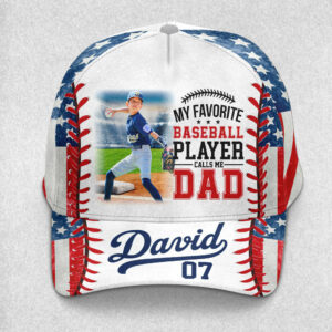 My Favorite Player Calls Me Mom - Personalized Classic Cap