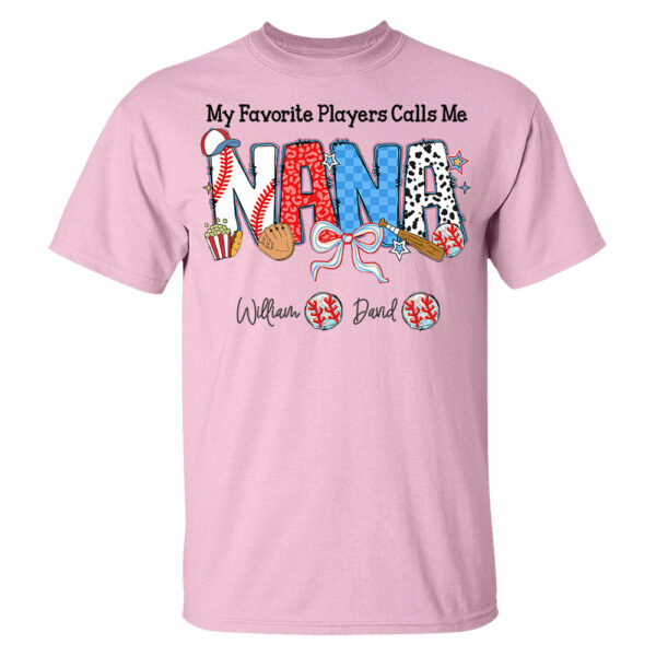 My Favorite Player Calls Me Nana - Personalized Shirt For Grandma - Image 10
