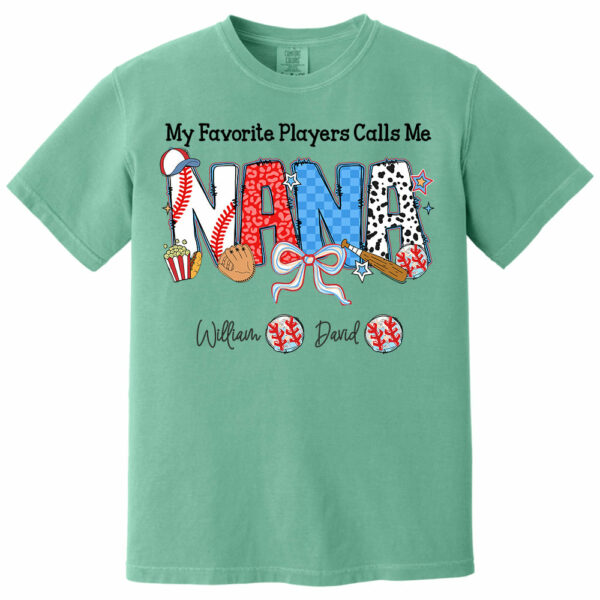 My Favorite Player Calls Me Nana - Personalized Shirt For Grandma - Image 14