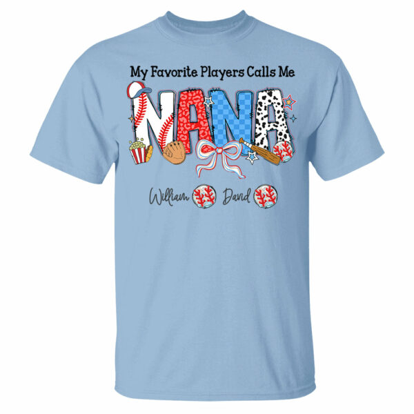 My Favorite Player Calls Me Nana - Personalized Shirt For Grandma - Image 11