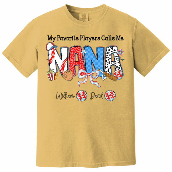 My Favorite Player Calls Me Nana - Personalized Shirt For Grandma - Image 15